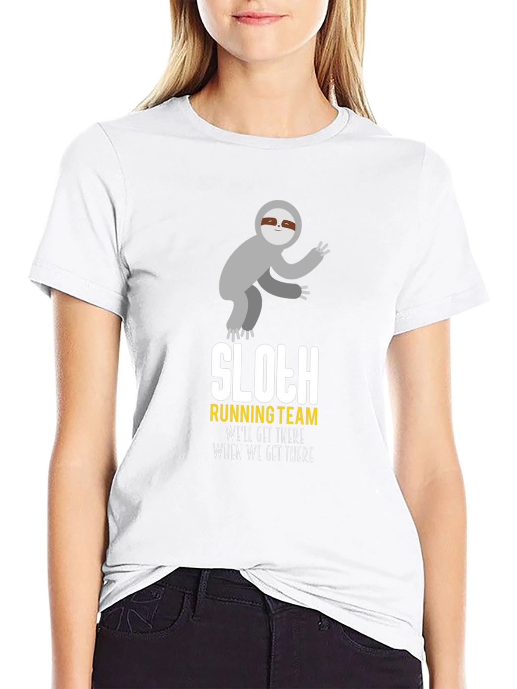 Sloth Running Team T-Shirt - Funny Graphic Tee