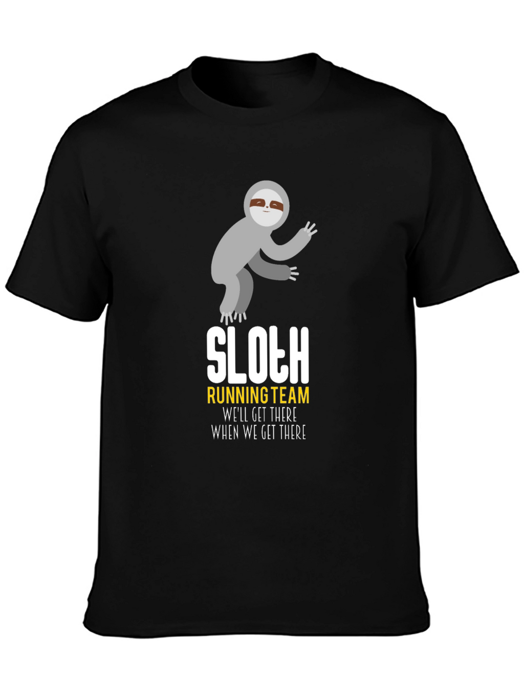 Sloth Running Team T-Shirt - Funny Graphic Tee
