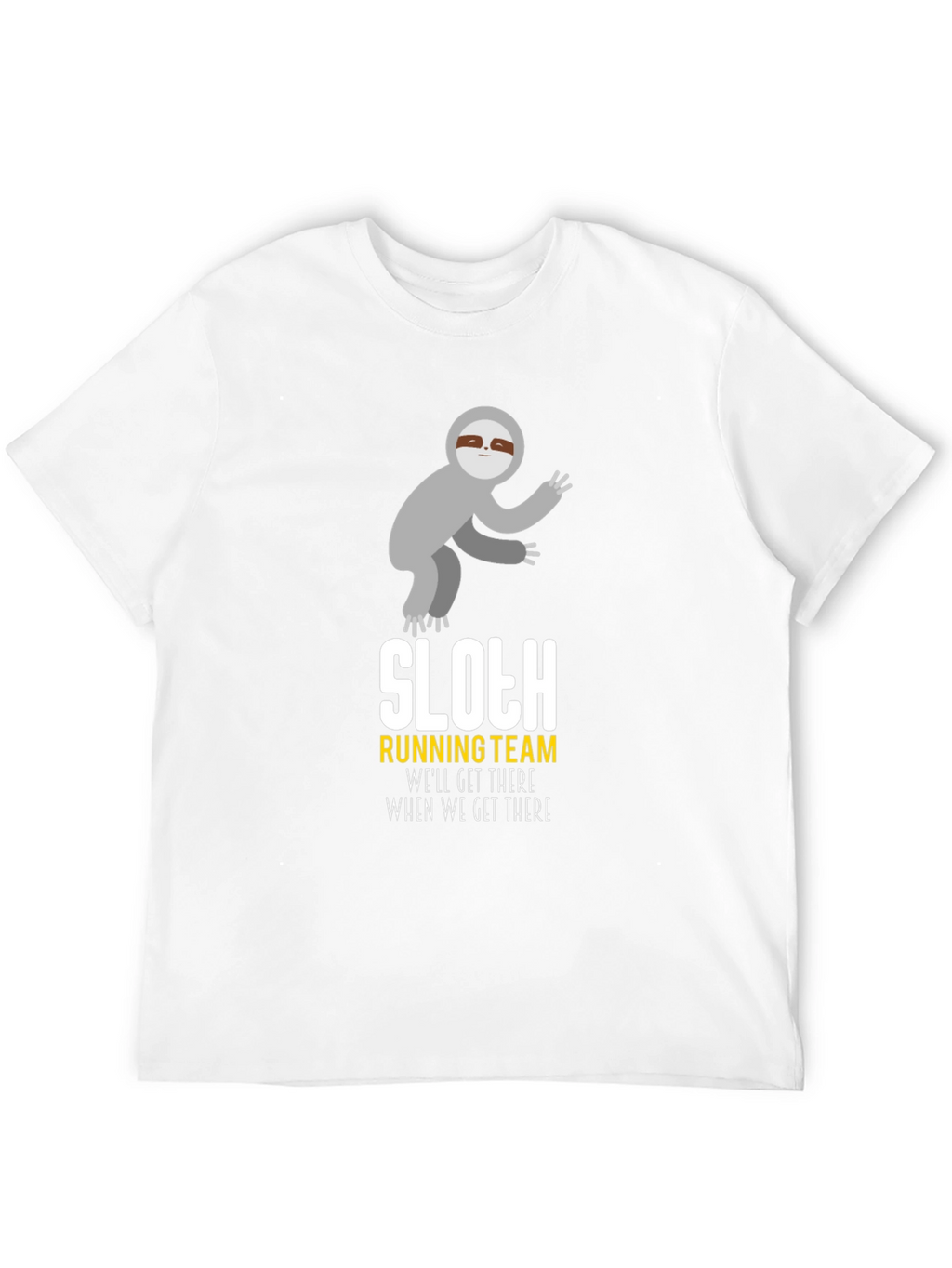 Sloth Running Team T-Shirt - Funny Graphic Tee