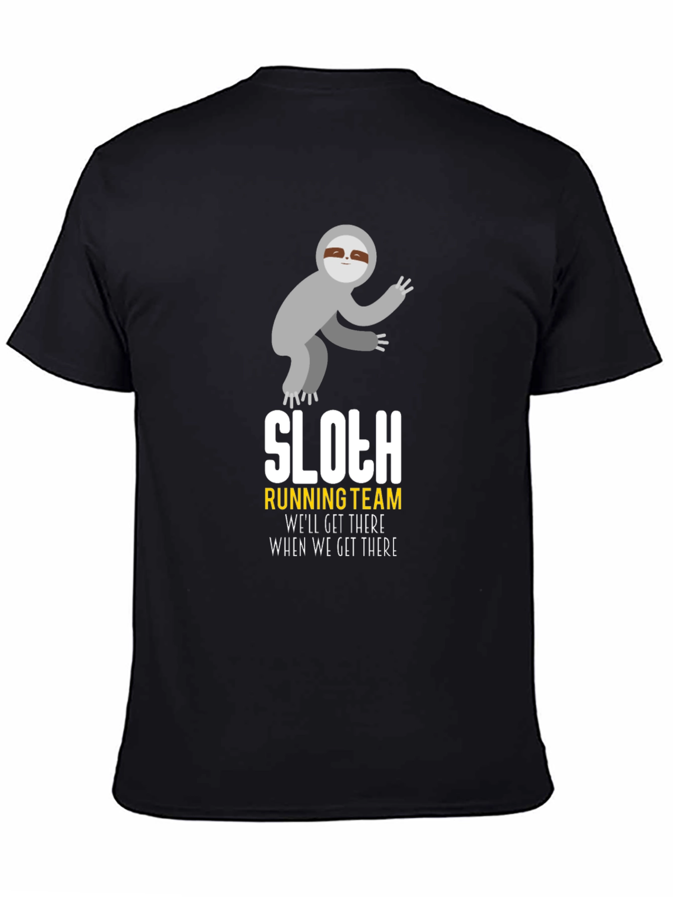 Sloth Running Team T-Shirt - Funny Graphic Tee