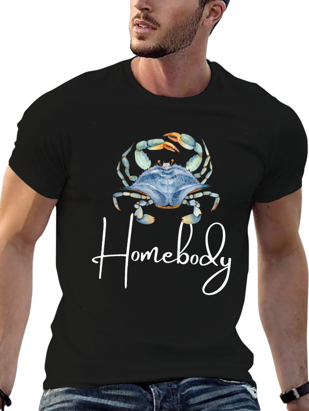 Homebody Crab T-Shirt - Black