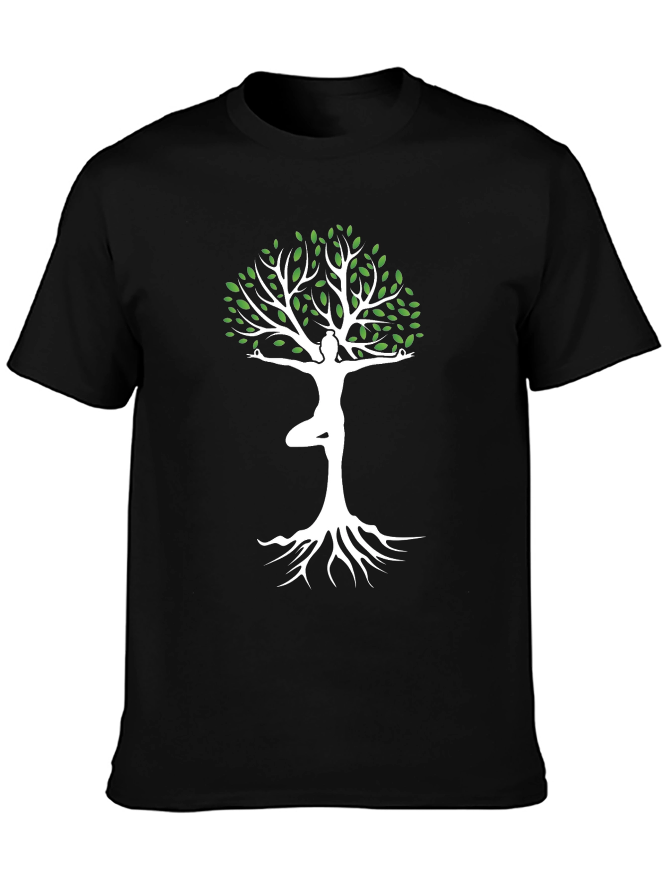 Yoga Tree of Life Graphic Tee - Black