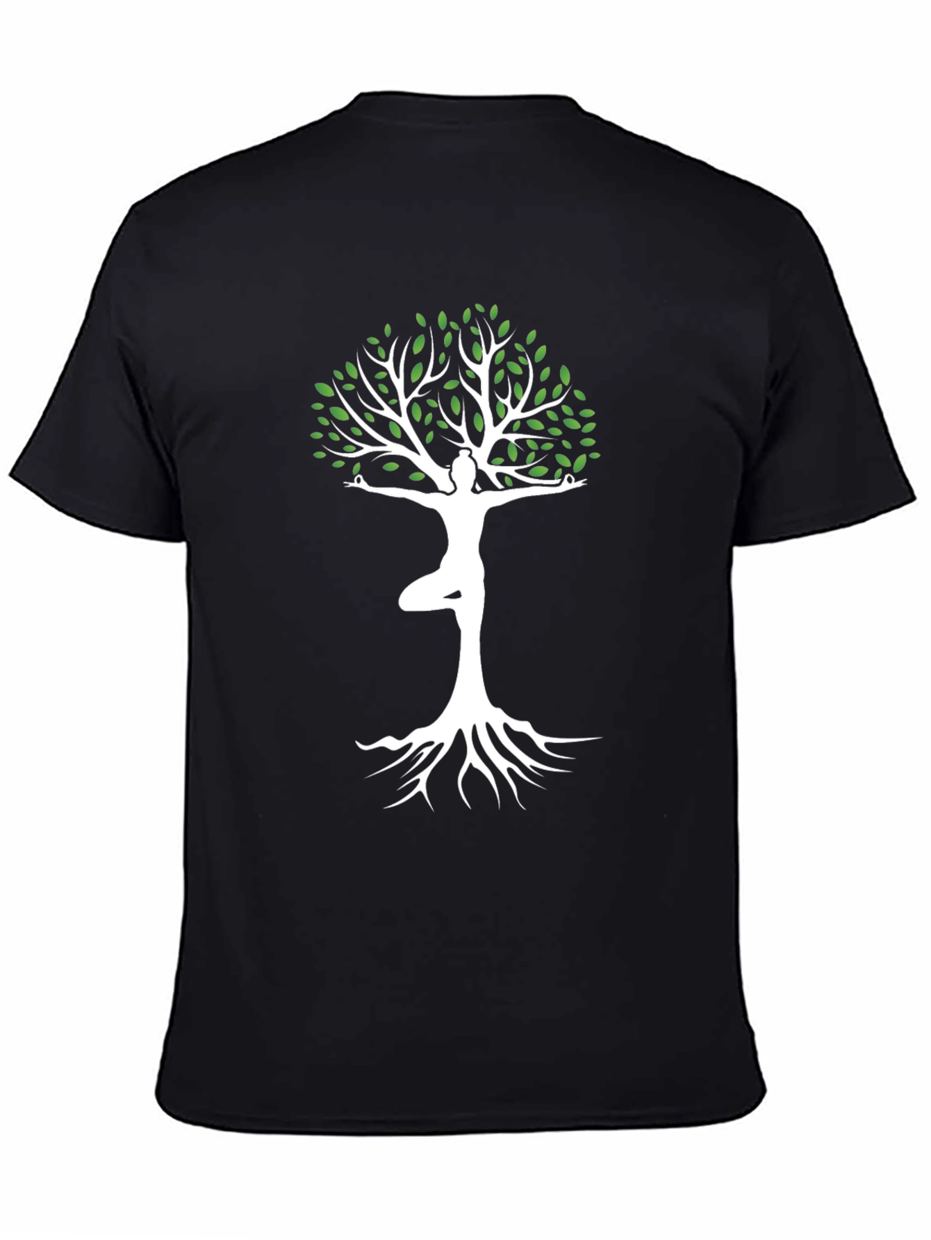 Yoga Tree of Life Graphic Tee - Black