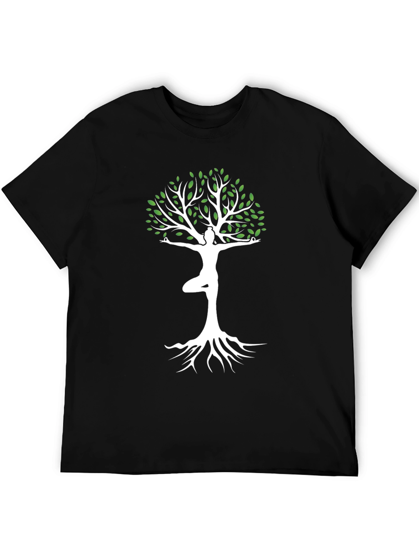 Yoga Tree of Life Graphic Tee - Black