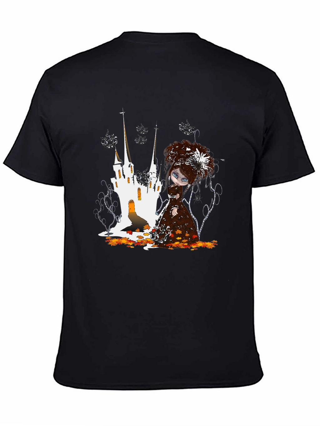 Gothic Doll Castle Graphic T-Shirt