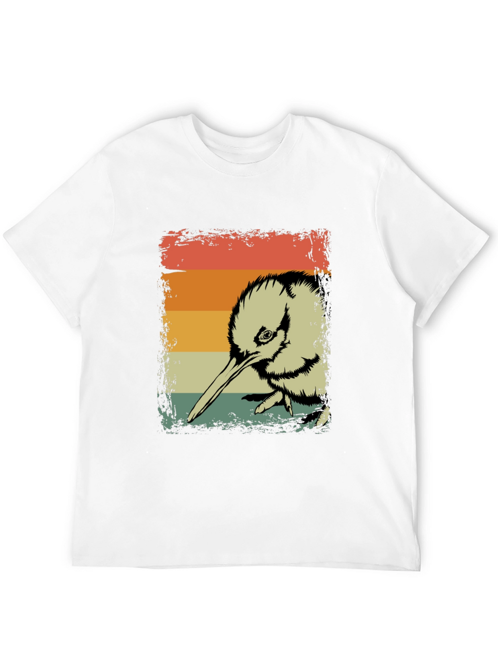 Retro Kiwi Bird Graphic T-Shirt