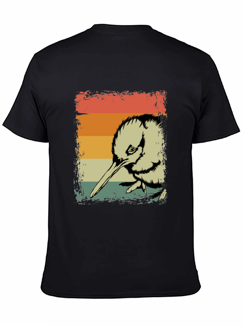 Retro Kiwi Bird Graphic T-Shirt