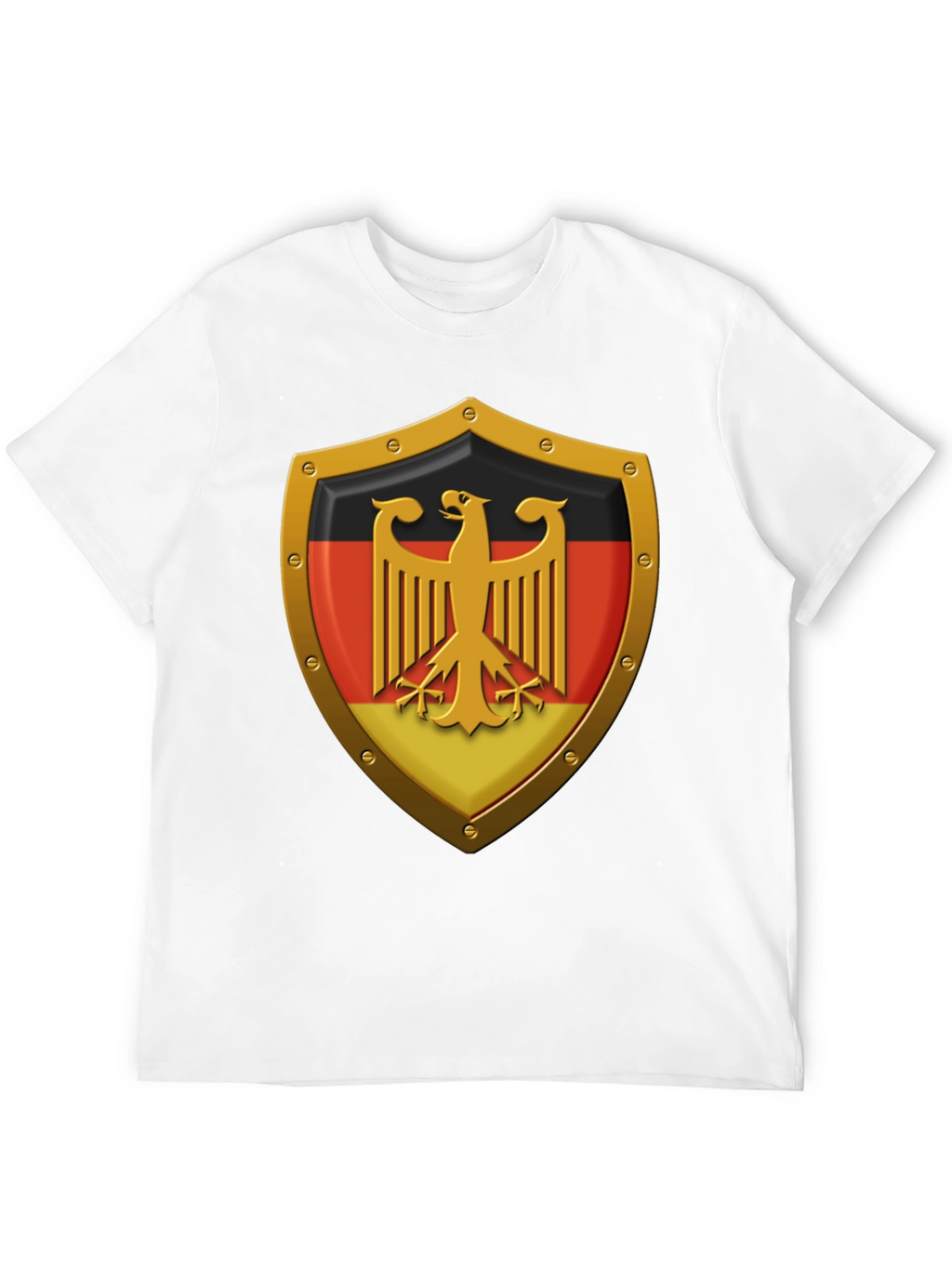 German Eagle Shield Graphic T-Shirt - Black