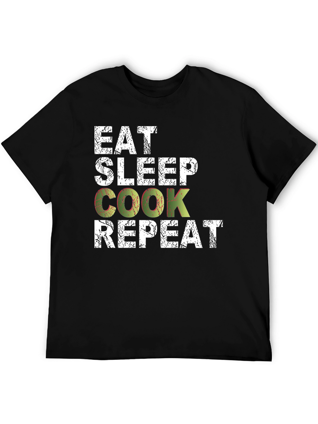 Eat Sleep Cook Repeat Graphic T-Shirt