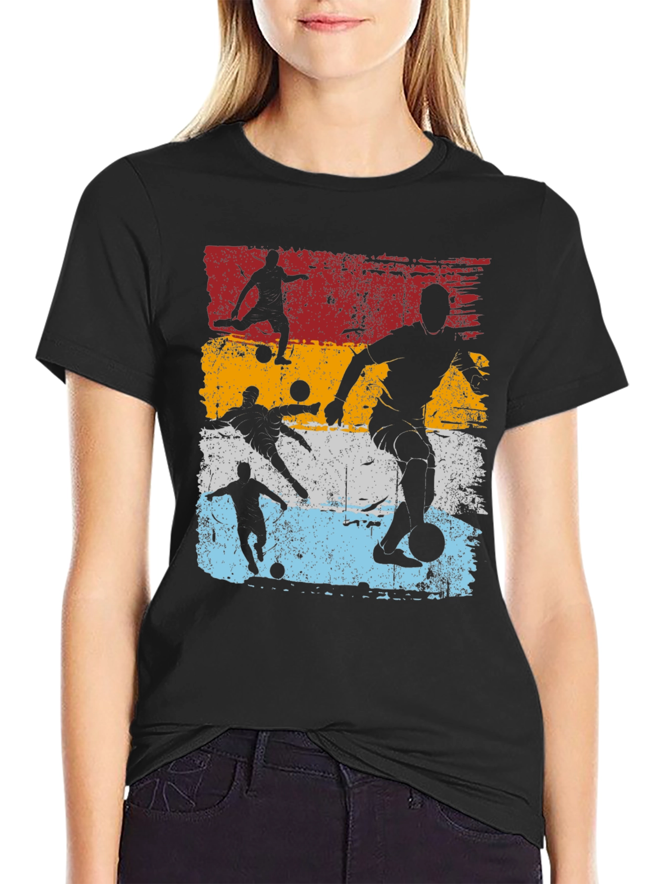 Retro Soccer Player Graphic Tee