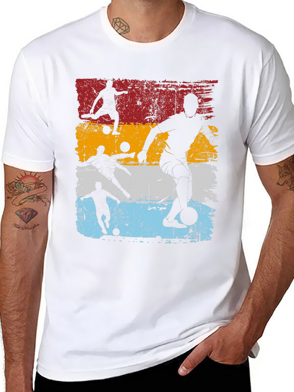 Retro Soccer Player Graphic Tee