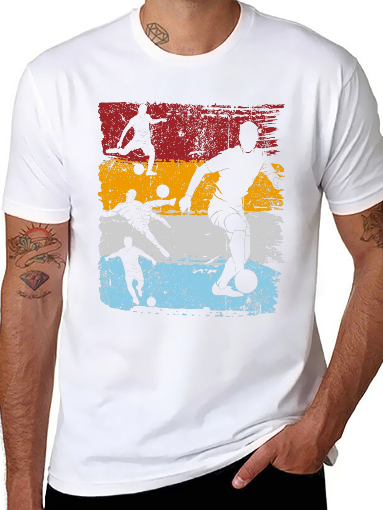 Retro Soccer Player Graphic Tee