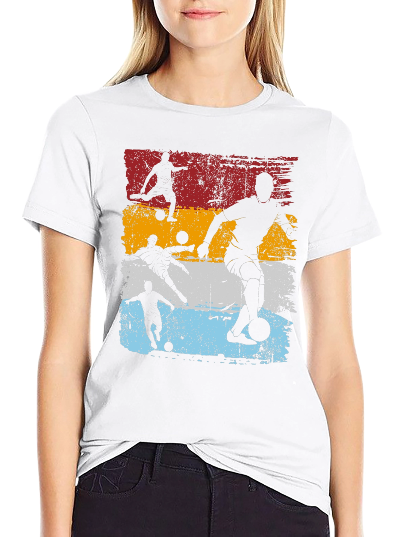 Retro Soccer Player Graphic Tee