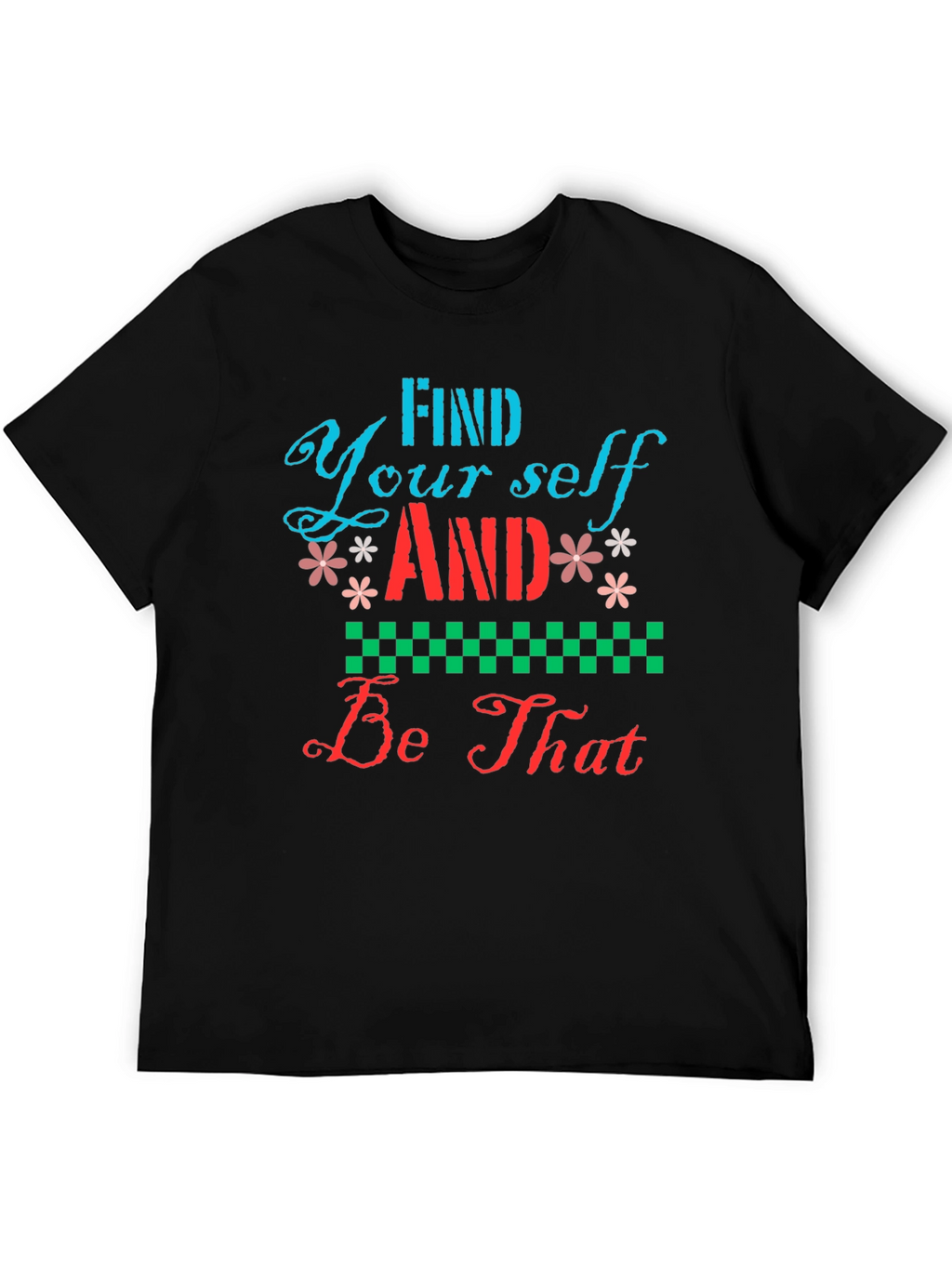 Find Yourself Graphic Tee - Stylish Black T-Shirt