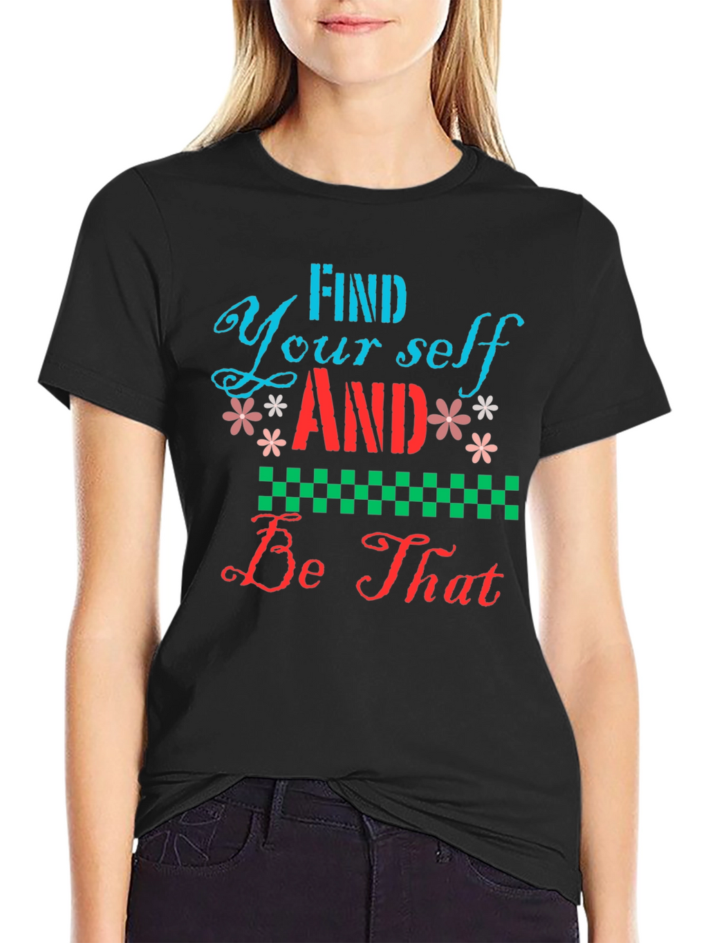 Find Yourself Graphic Tee - Stylish Black T-Shirt