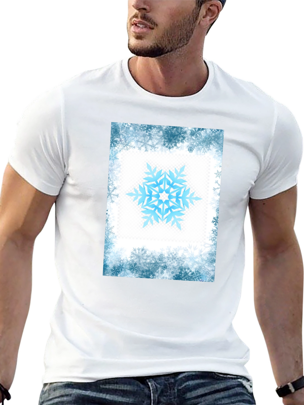 Snowflake Graphic Tee - Winter Holiday Style