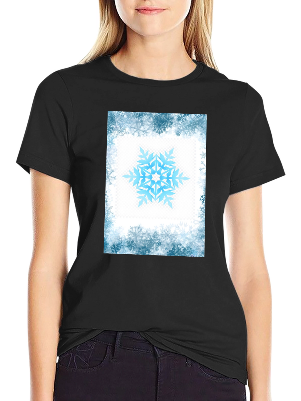 Snowflake Graphic Tee - Winter Holiday Style