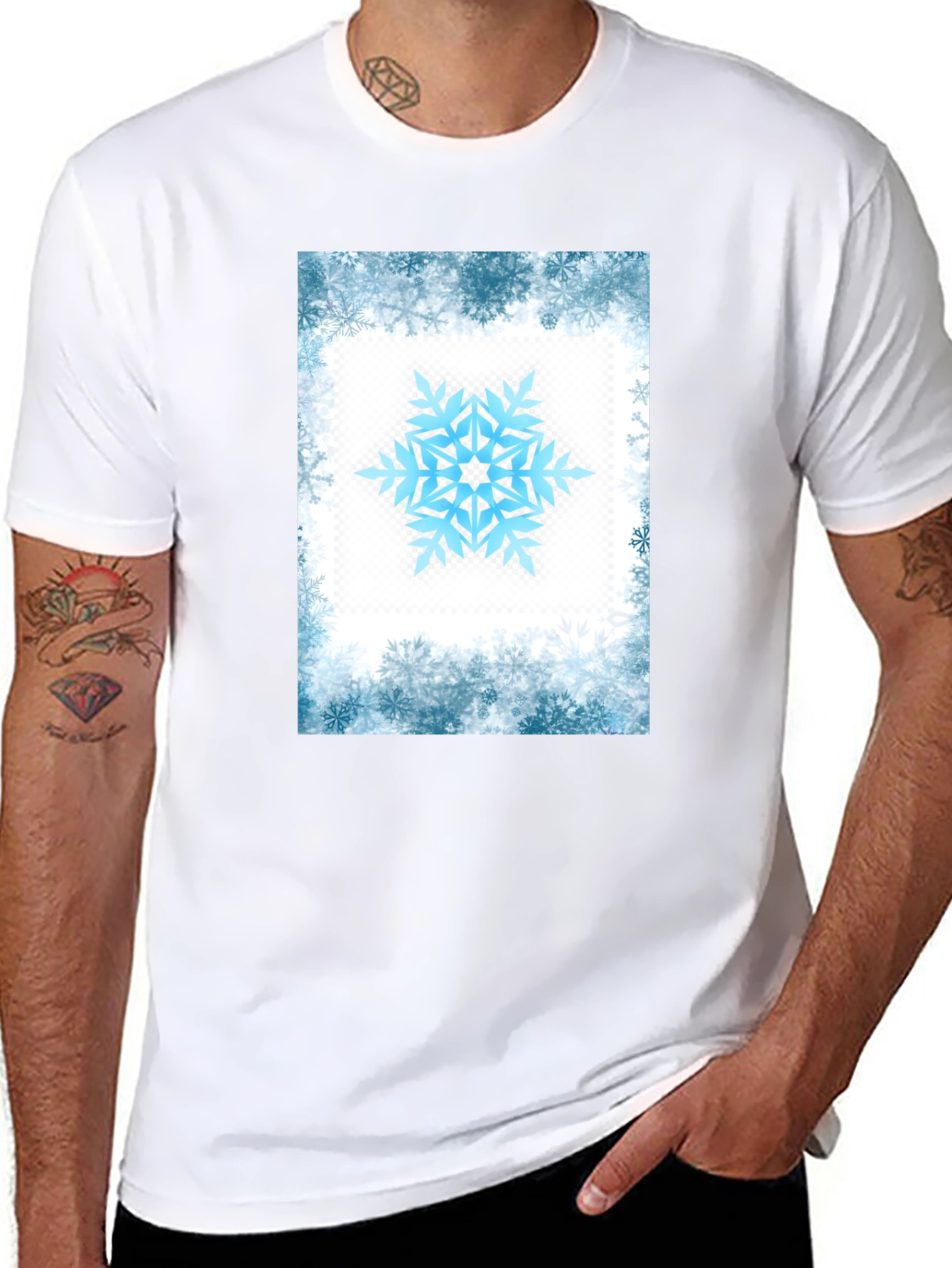 Snowflake Graphic Tee - Winter Holiday Style