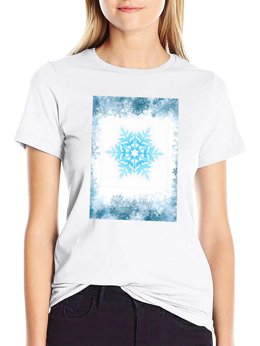 Snowflake Graphic Tee - Winter Holiday Style