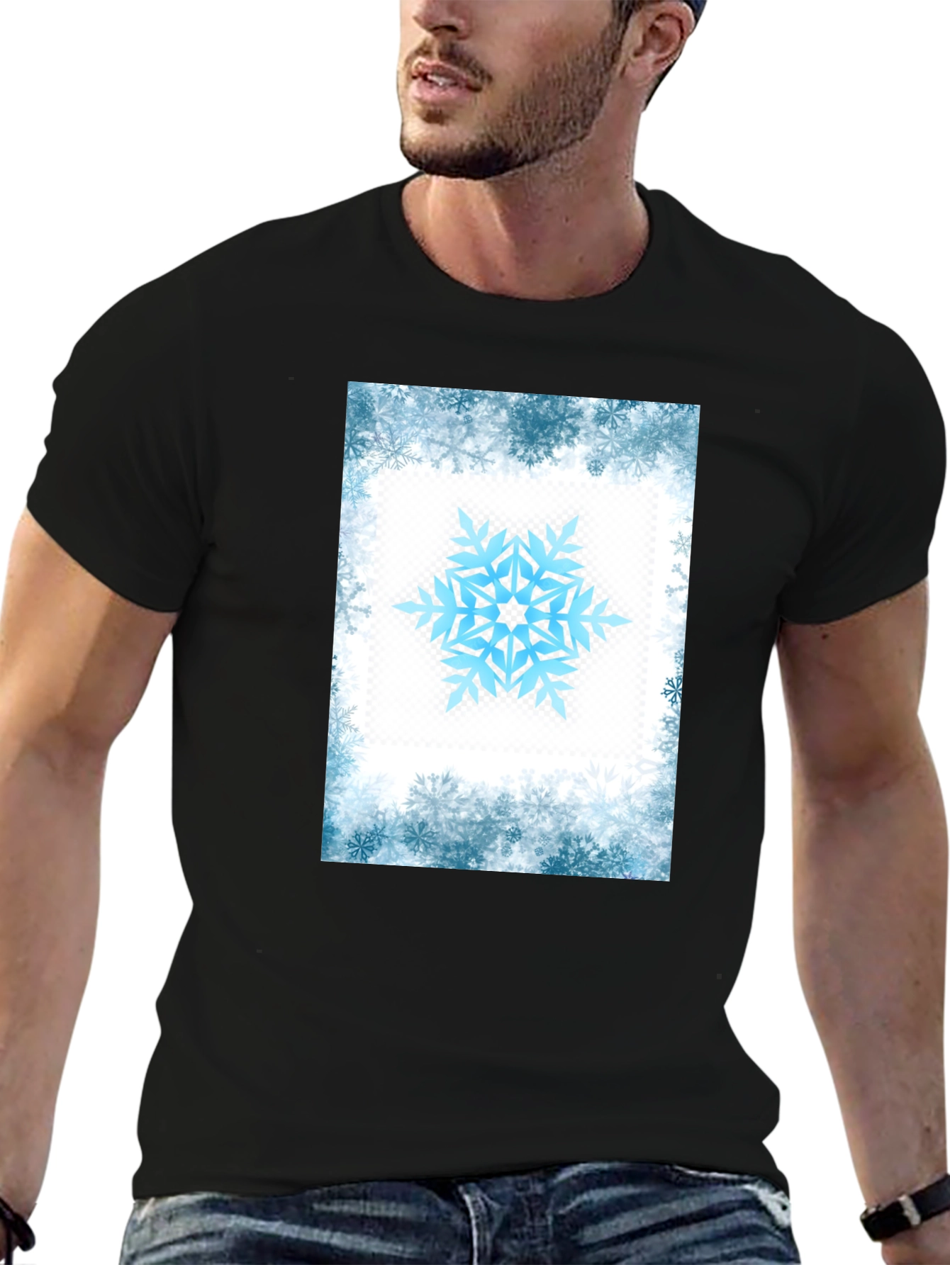Snowflake Graphic Tee - Winter Holiday Style