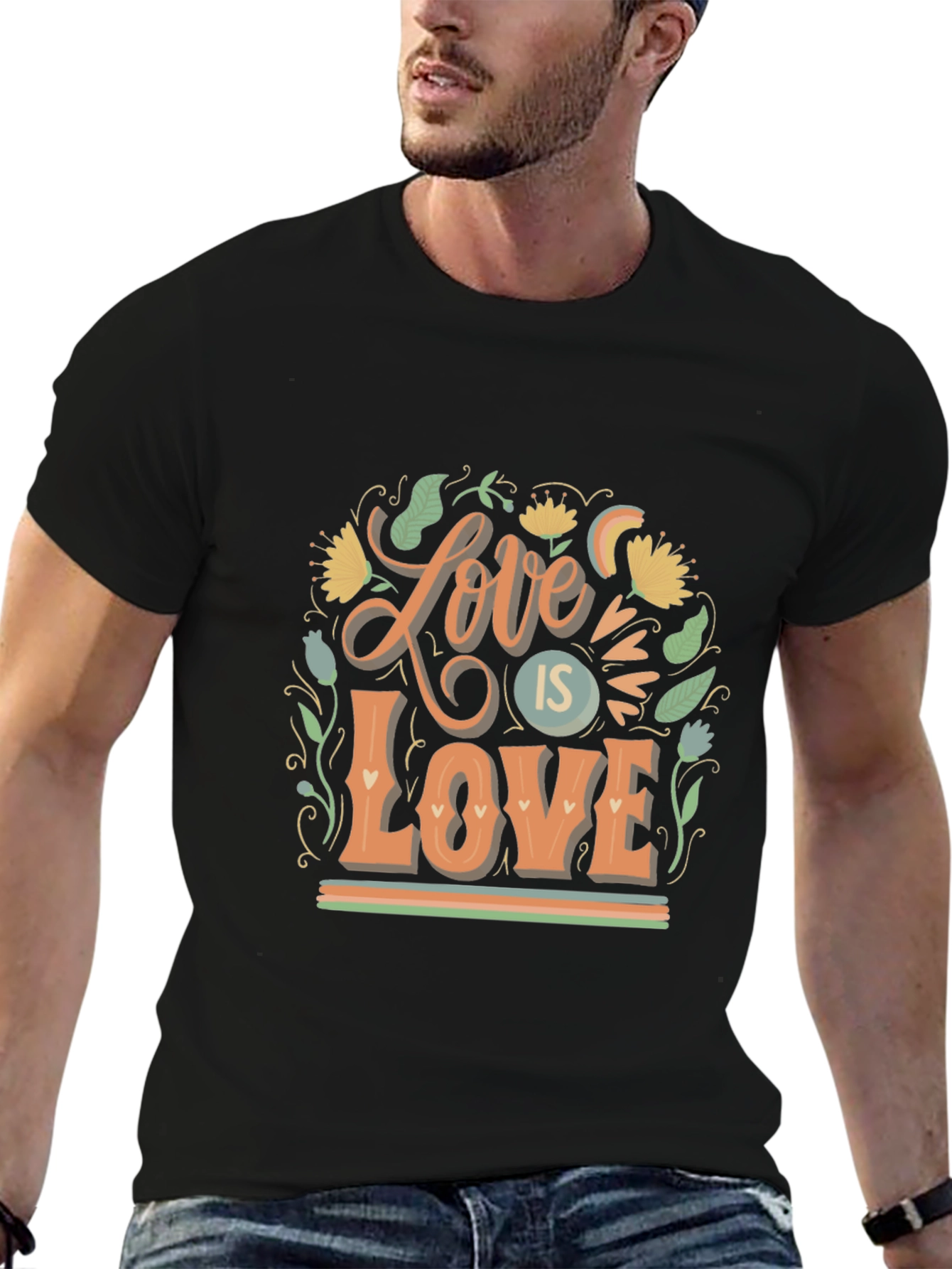 Love is Love Graphic T-Shirt - Pride Design