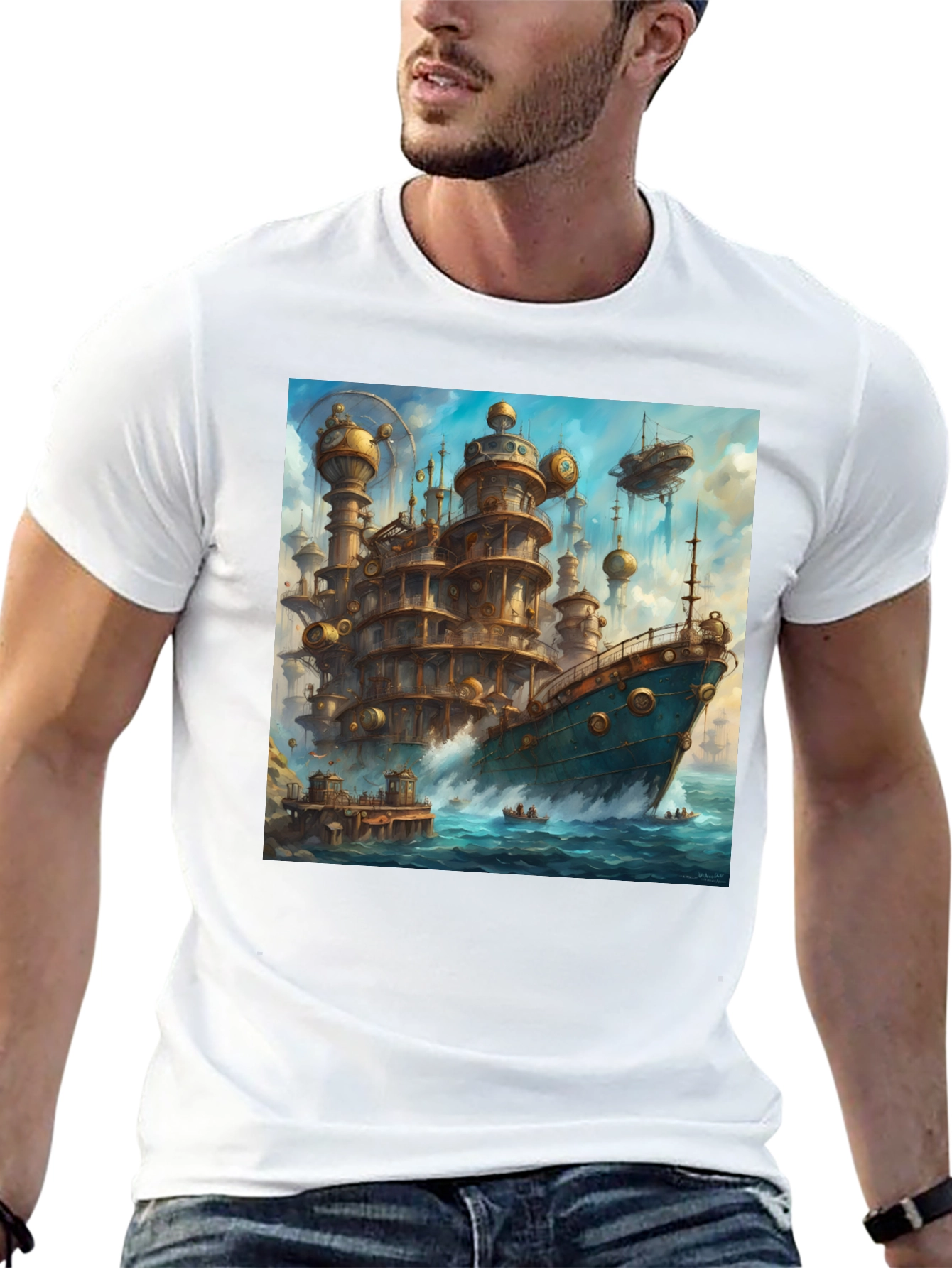 Steampunk Ship T-Shirt