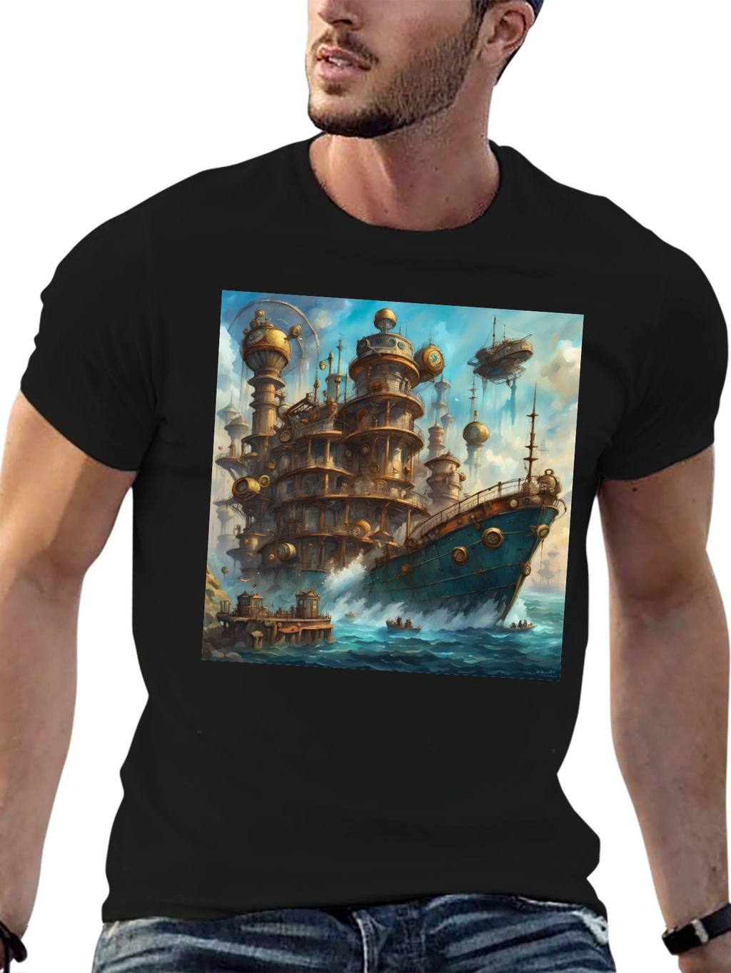 Steampunk Ship T-Shirt