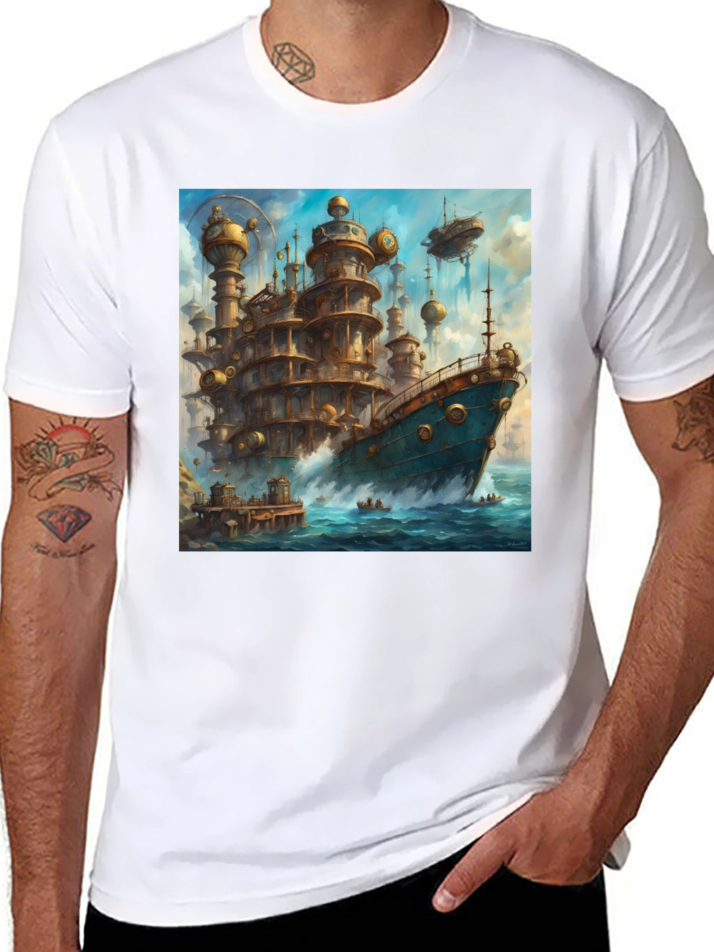 Steampunk Ship T-Shirt