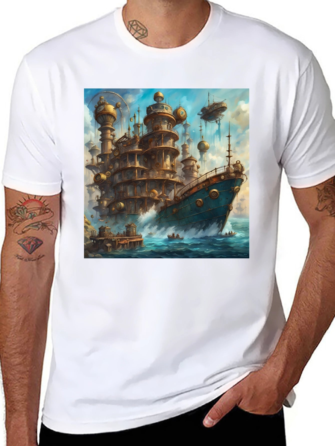 Steampunk Ship T-Shirt