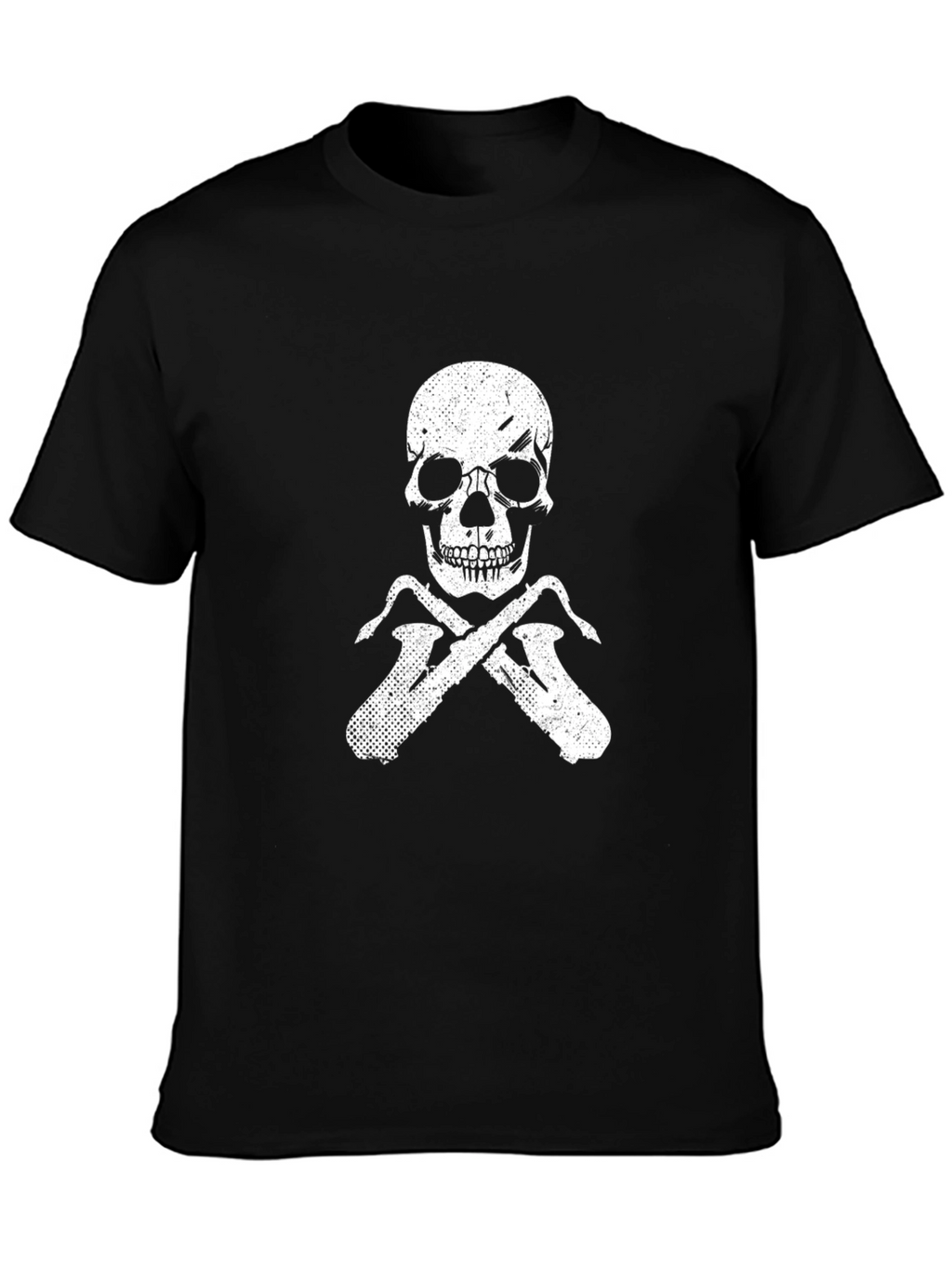 Skull & Saxophone Black T-Shirt
