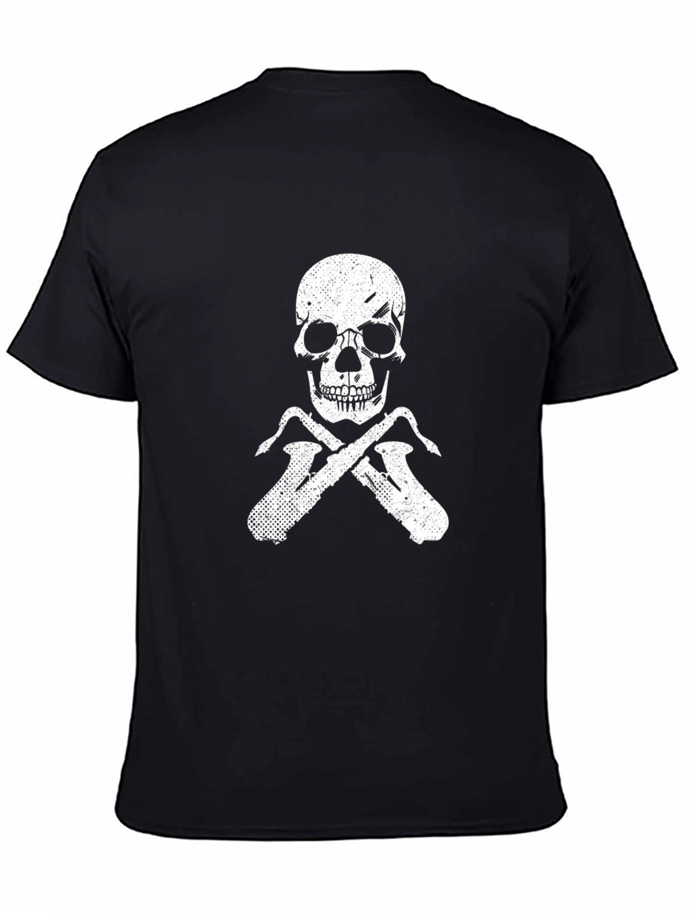 Skull & Saxophone Black T-Shirt