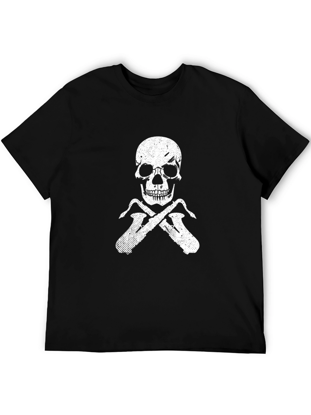Skull & Saxophone Black T-Shirt