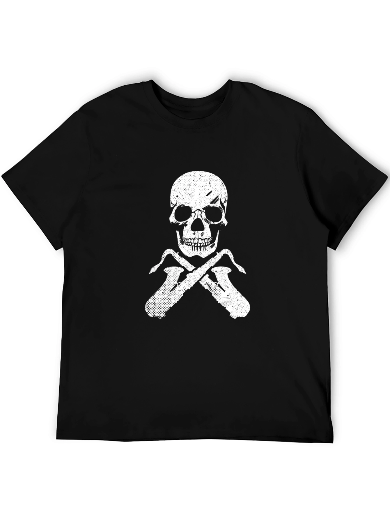 Skull & Saxophone Black T-Shirt