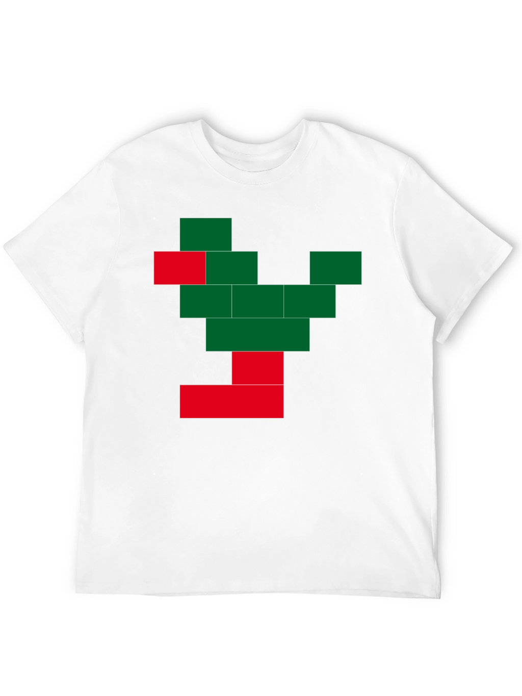 Pixel Tree Graphic Black T-Shirt