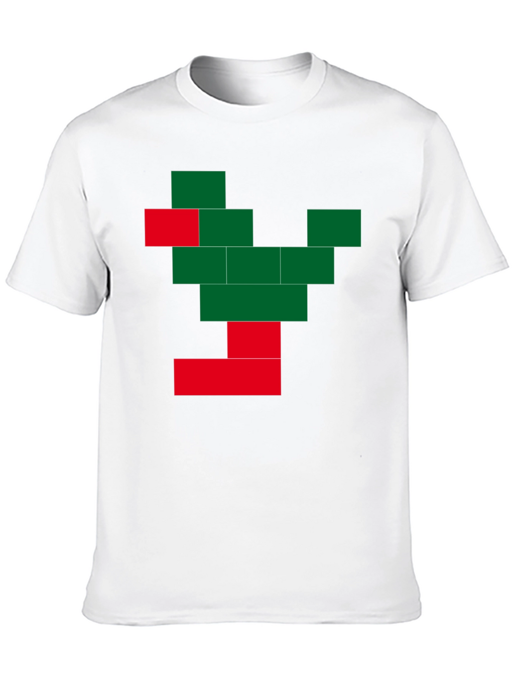Pixel Tree Graphic Black T-Shirt