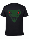 Venomous Snake Graphic T-Shirt - Mens Black Tee