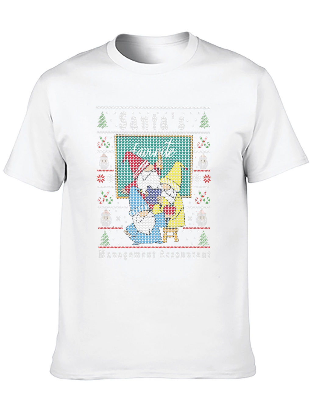 Santas Favorite Management Accountant Ugly Christmas Sweater T-Shirt