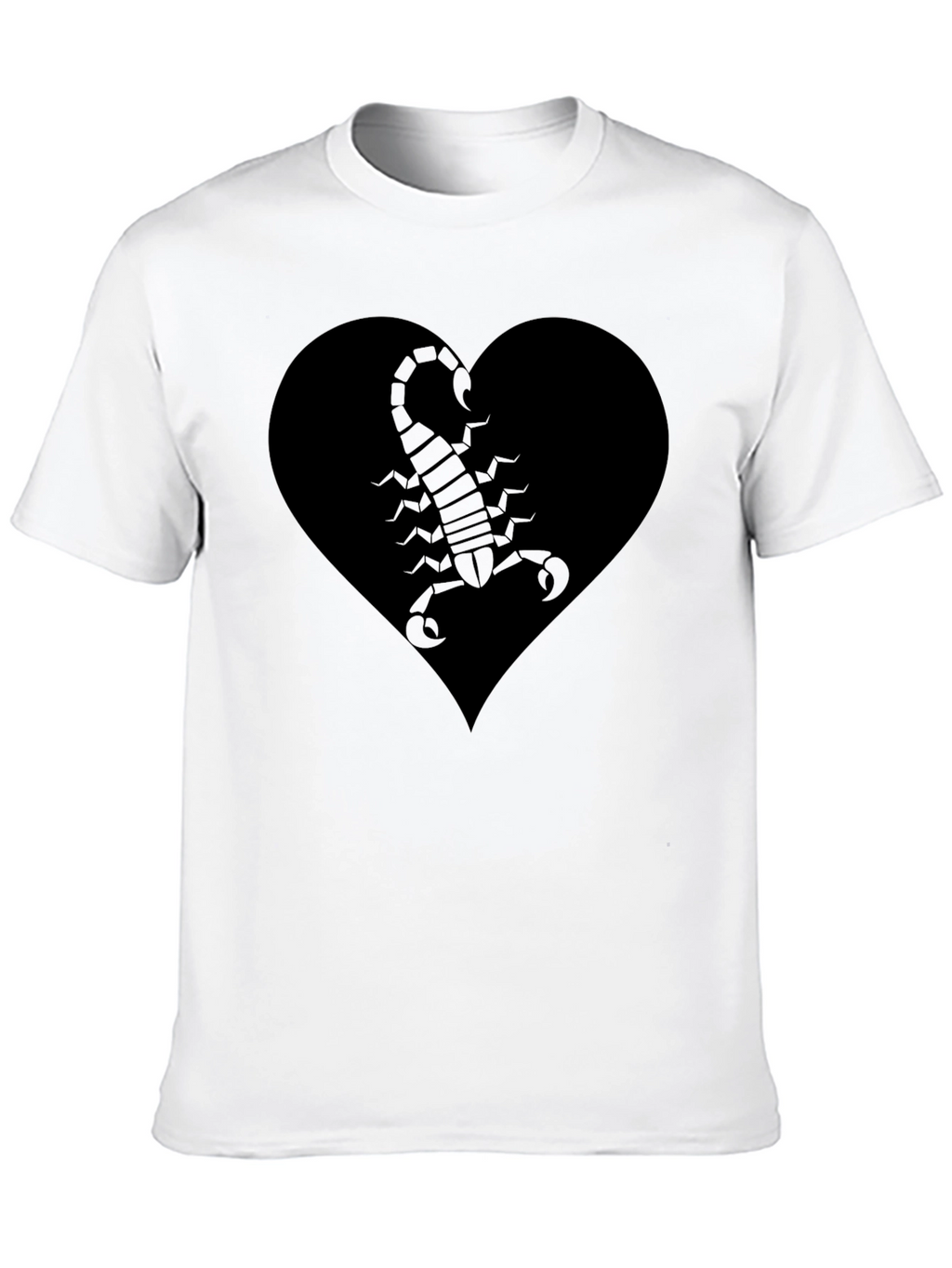 Heart Scorpion Graphic Tee - Black