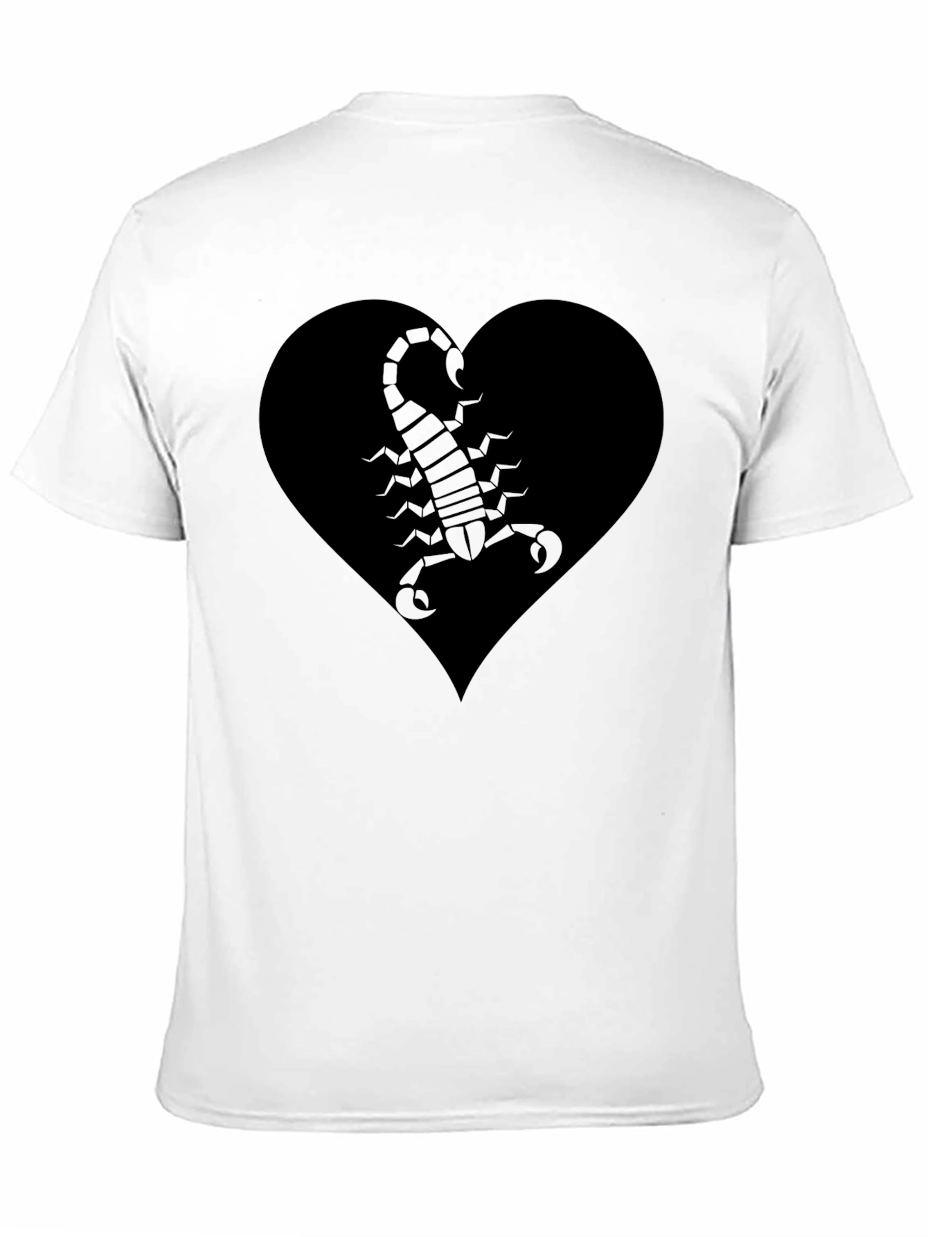 Heart Scorpion Graphic Tee - Black