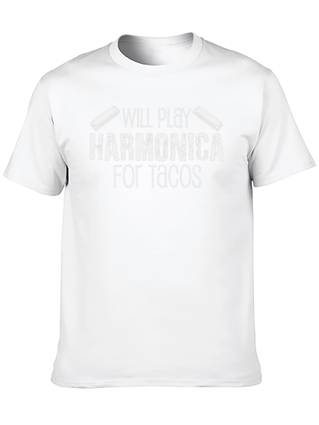 Harmonica for Tacos Black Graphic Tee