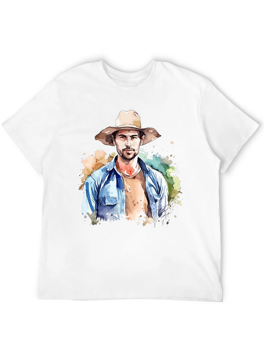 Watercolor Cowboy Graphic Tee