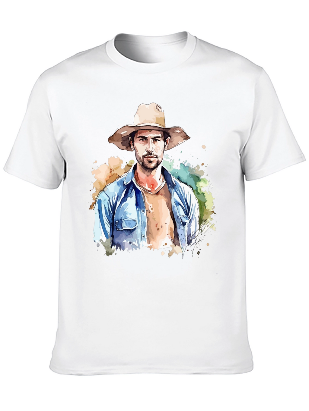 Watercolor Cowboy Graphic Tee
