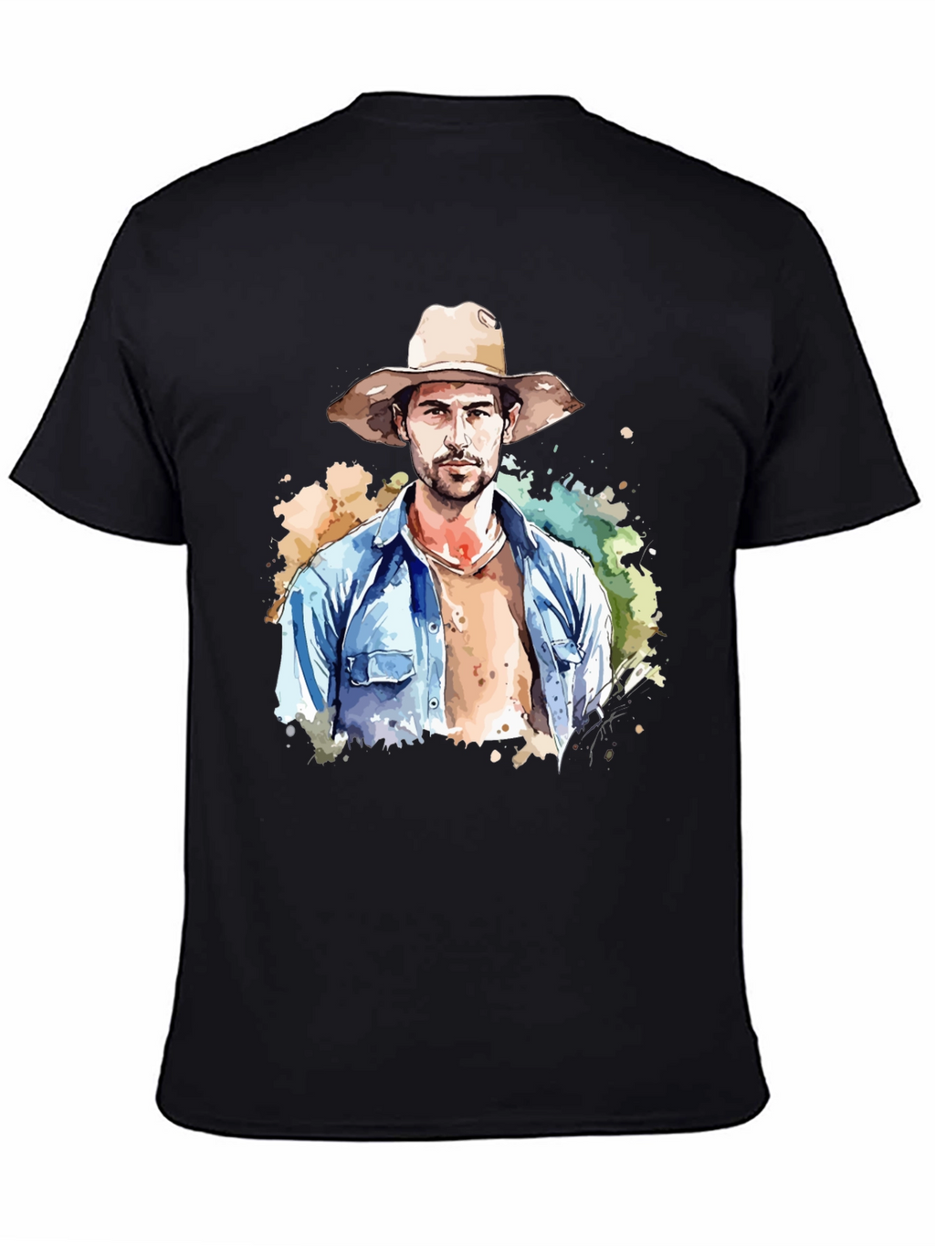 Watercolor Cowboy Graphic Tee