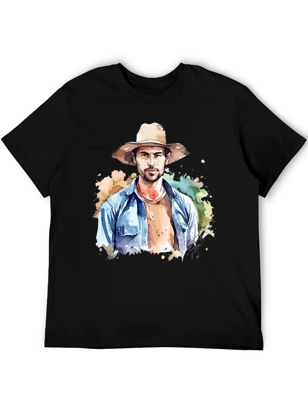 Watercolor Cowboy Graphic Tee