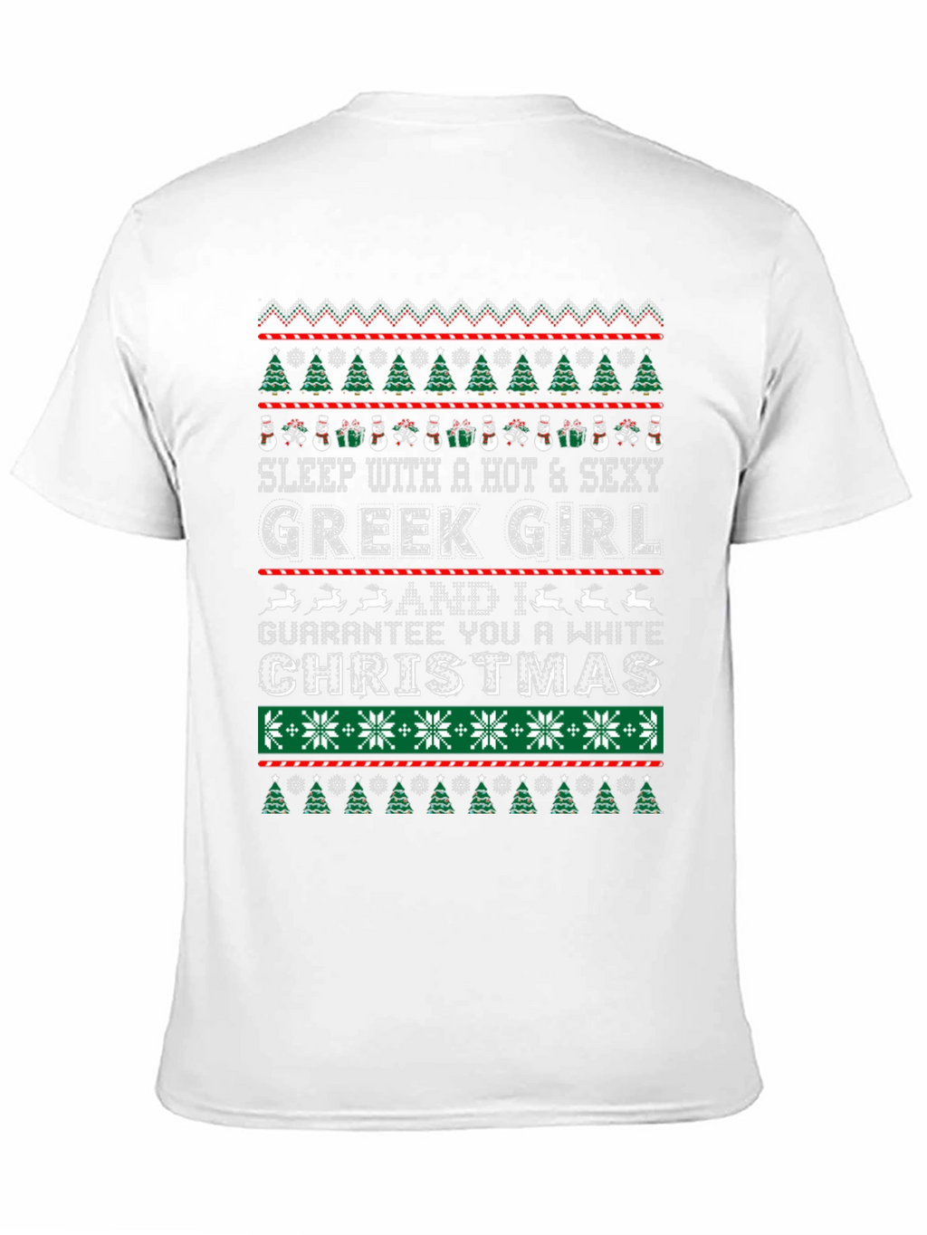 Funny Greek Girl Christmas Graphic Tee