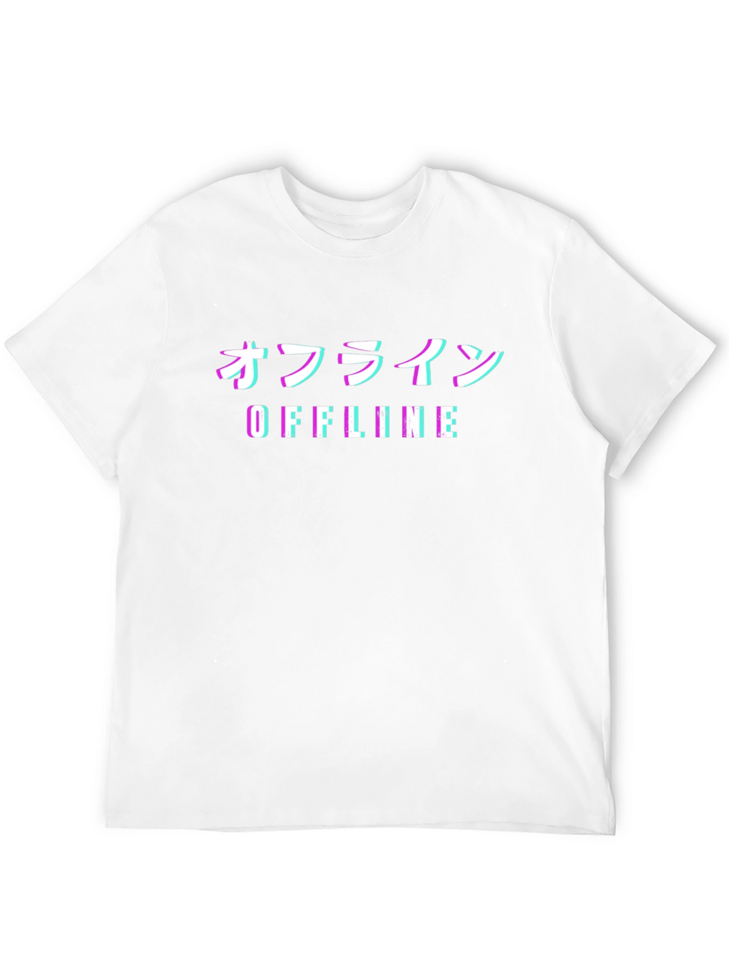 Offline Glitch T-Shirt - Japanese Aesthetic