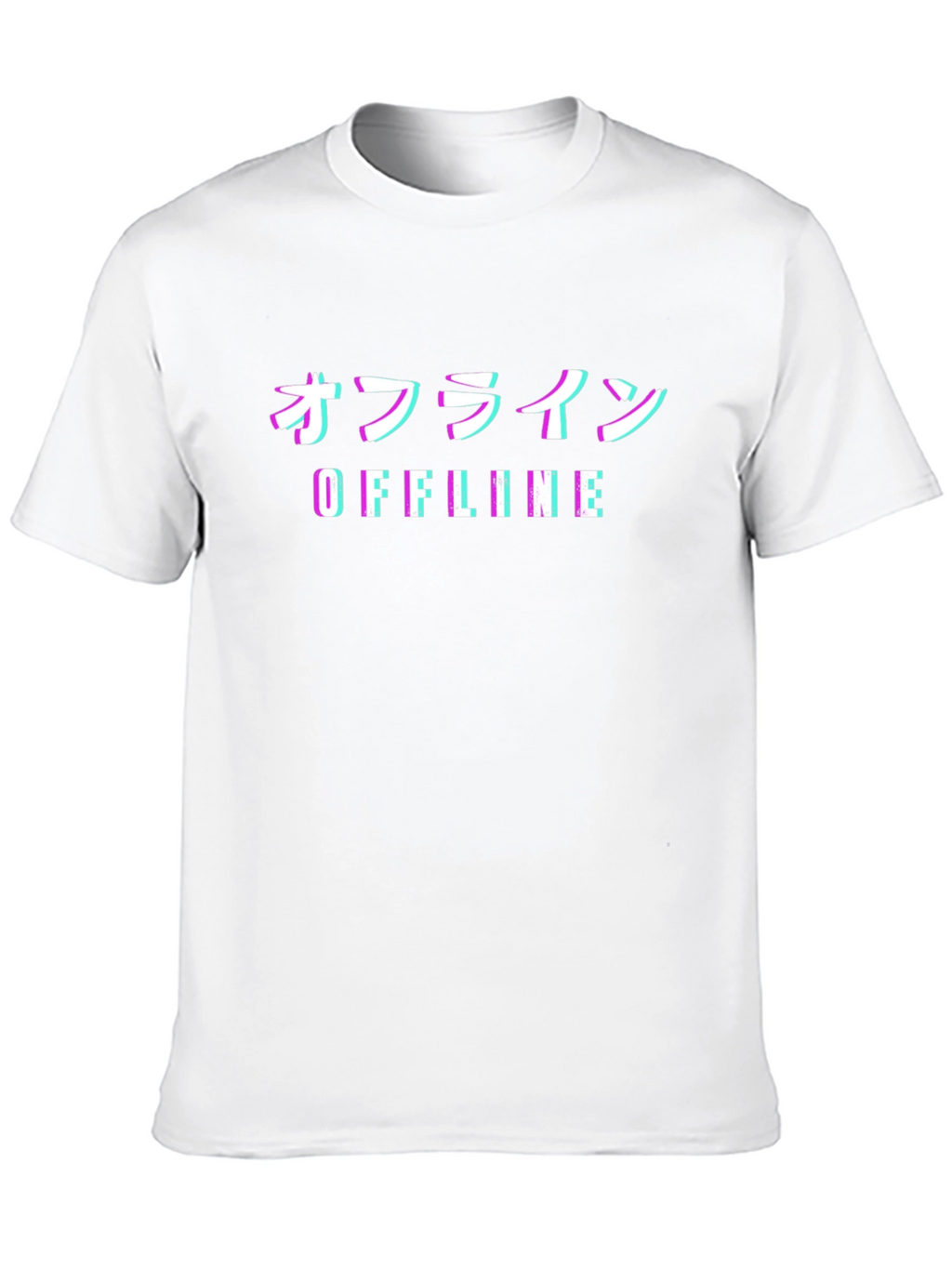 Offline Glitch T-Shirt - Japanese Aesthetic