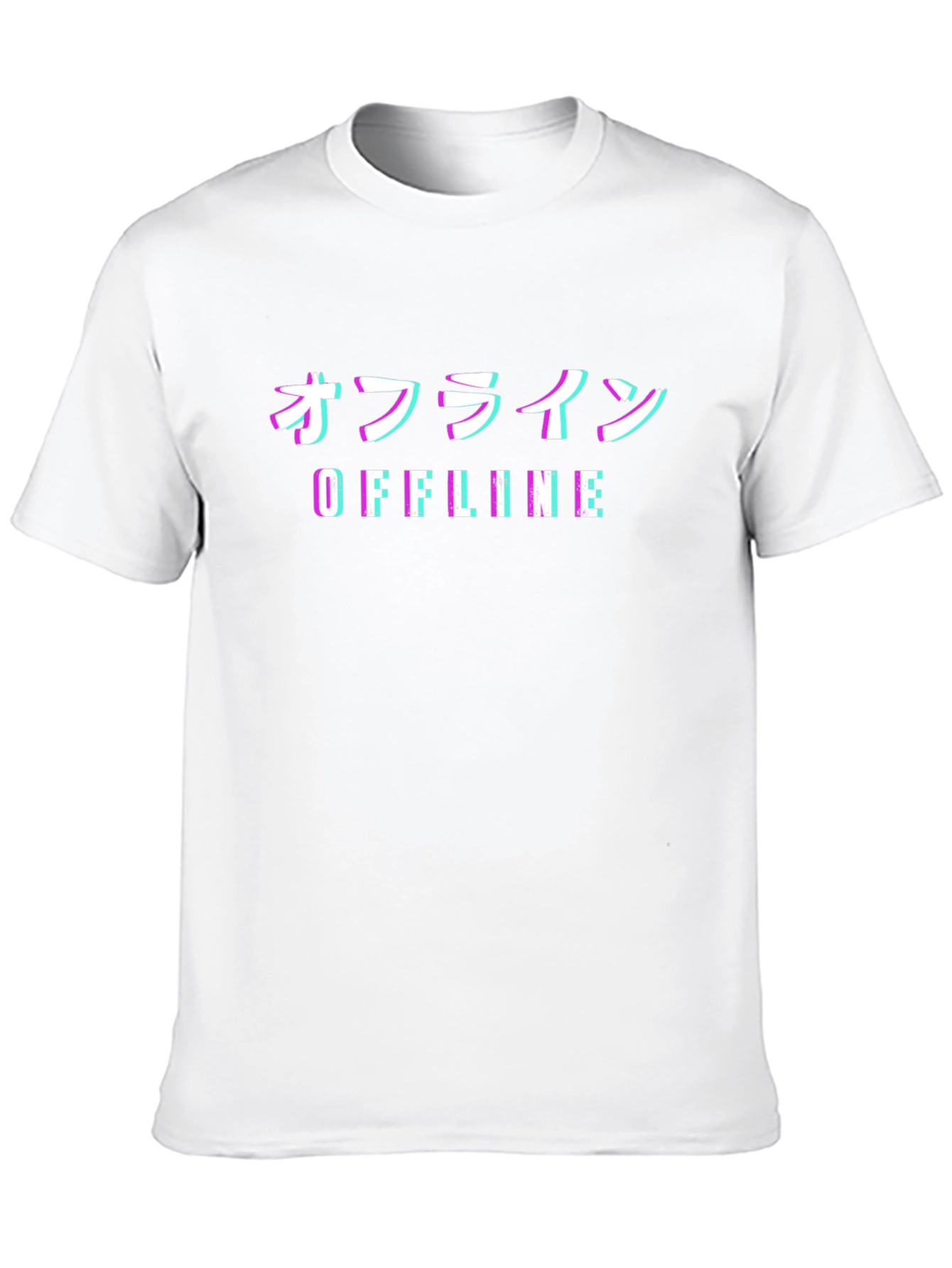 Offline Glitch T-Shirt - Japanese Aesthetic