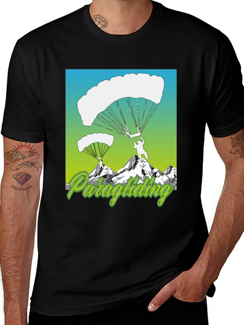Paragliding Graphic Tee - Adventure T-Shirt