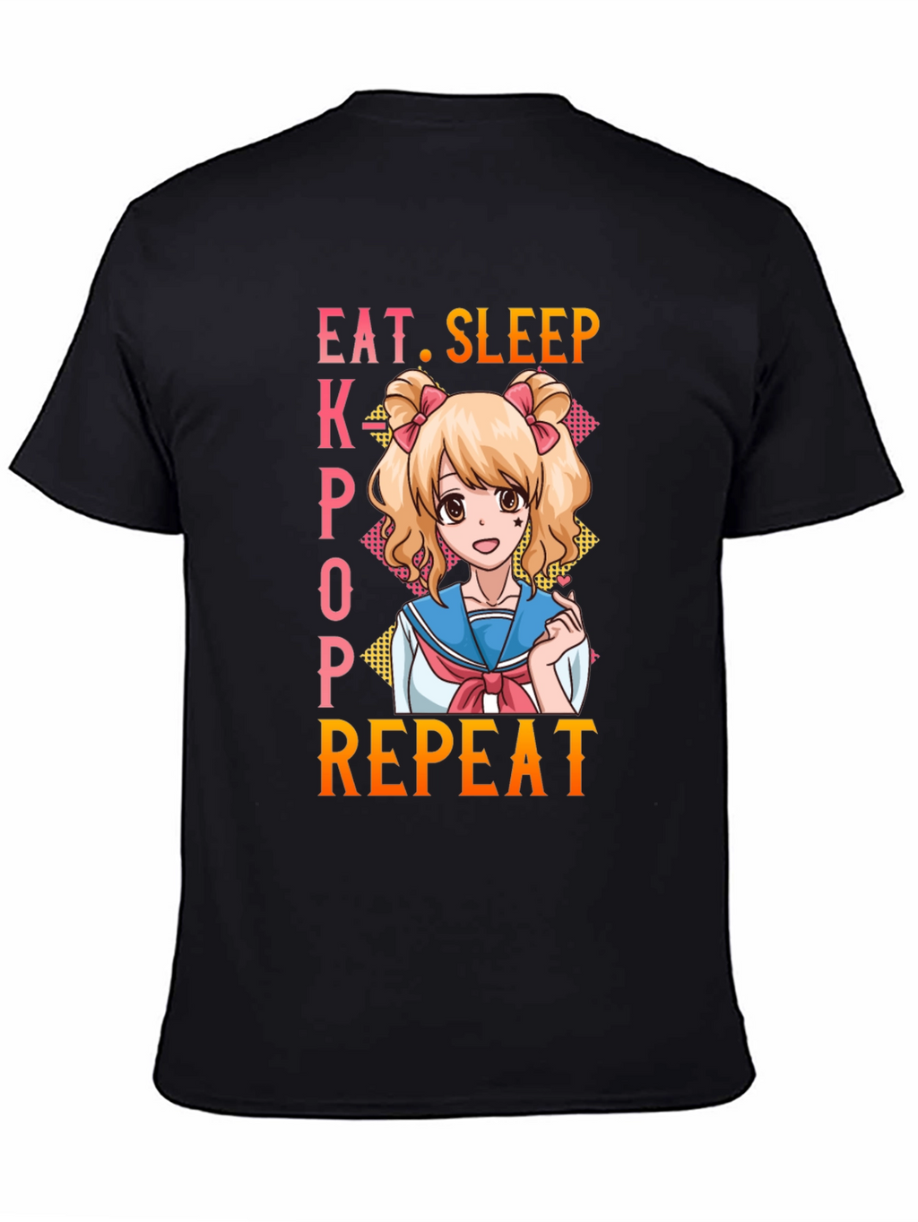Eat Sleep Kpop Repeat Anime T-Shirt